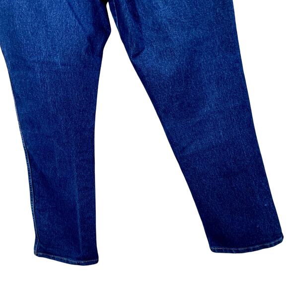Vintage 90s Wrangler Jeans Mens 38x32 Dark Blue Wash Western Straight Leg - Picture 8 of 10